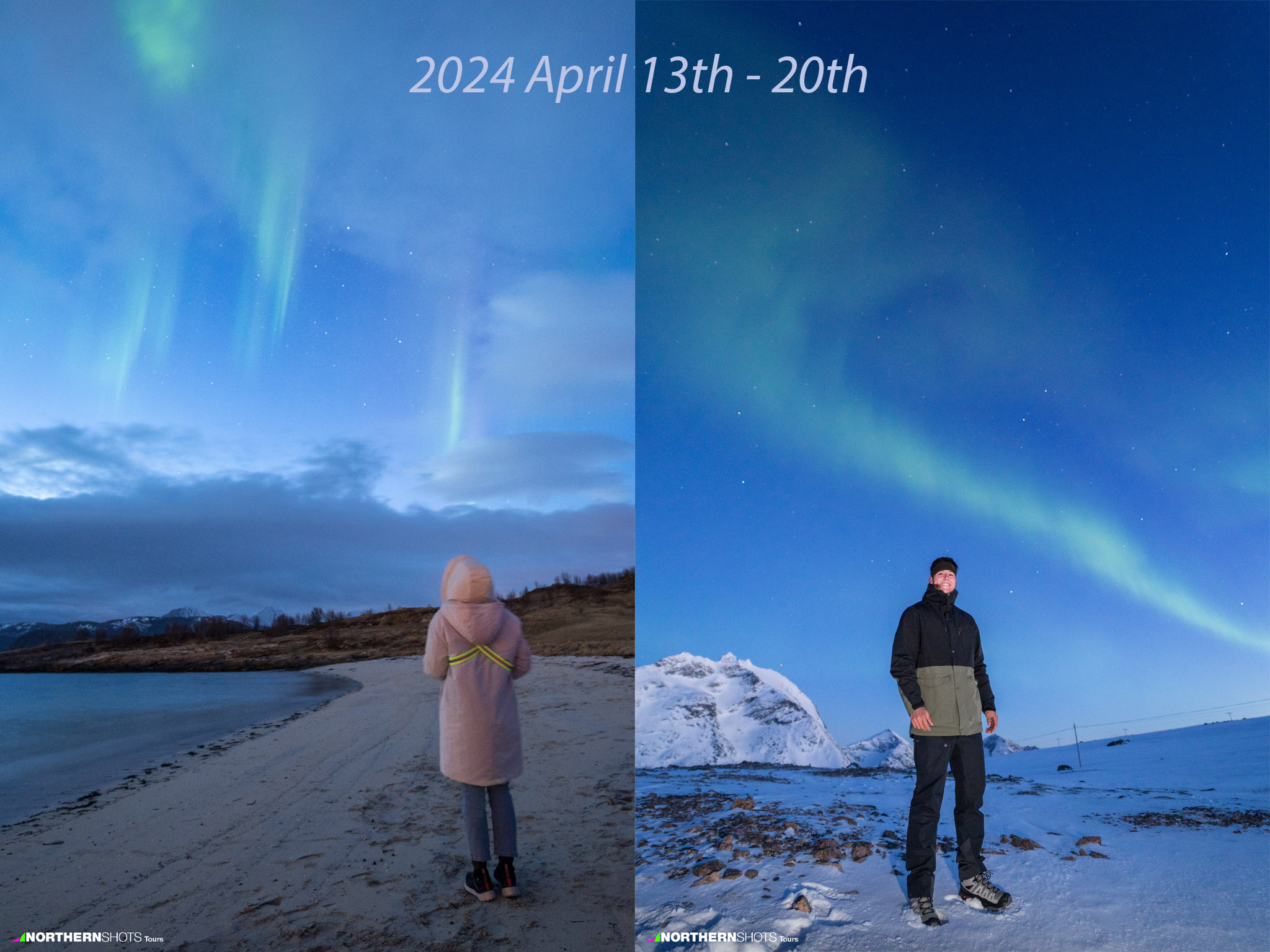 Easter aurora examples 2024 light pollution